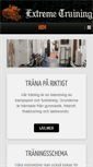 Mobile Screenshot of extremetraining.se